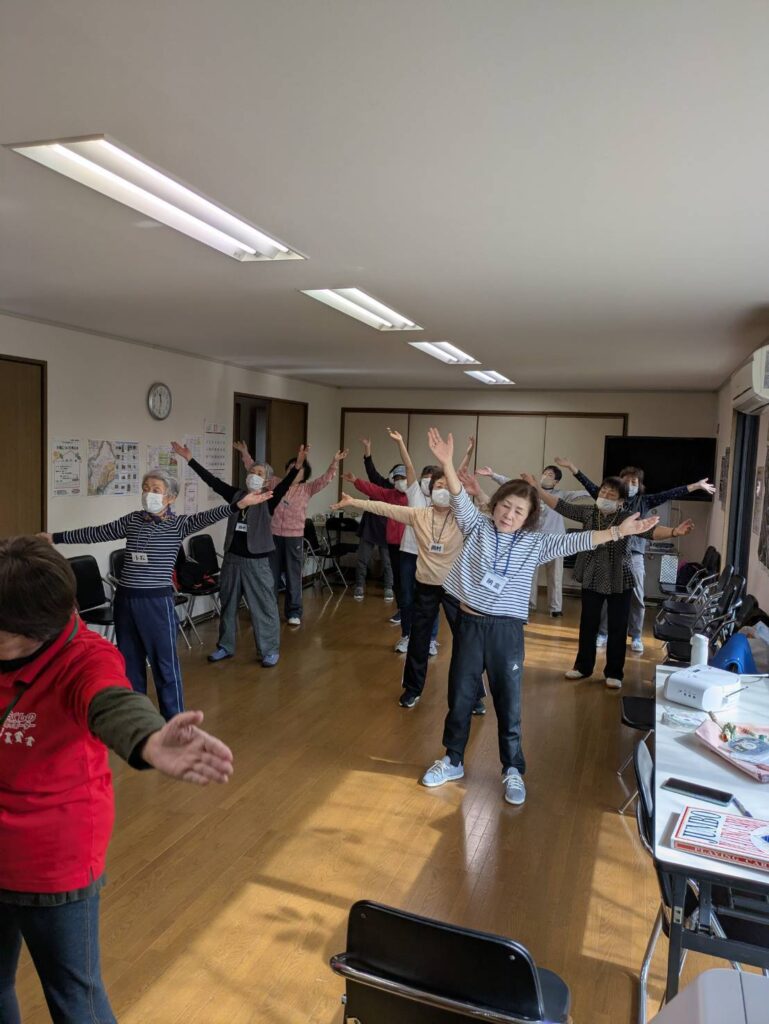 都坂集会所にて「元気体操教室」が開催されました。